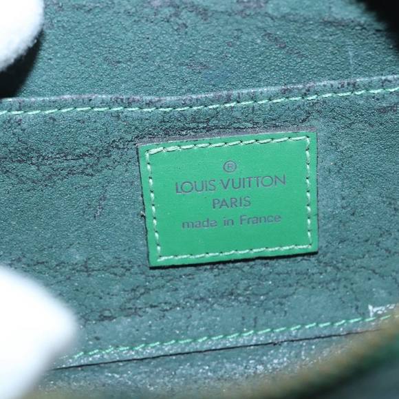 LOUIS VUITTON Epi Dauphine PM Cosmetic Pouch Green M48444 LV Auth 92025 - Picture 9 of 16